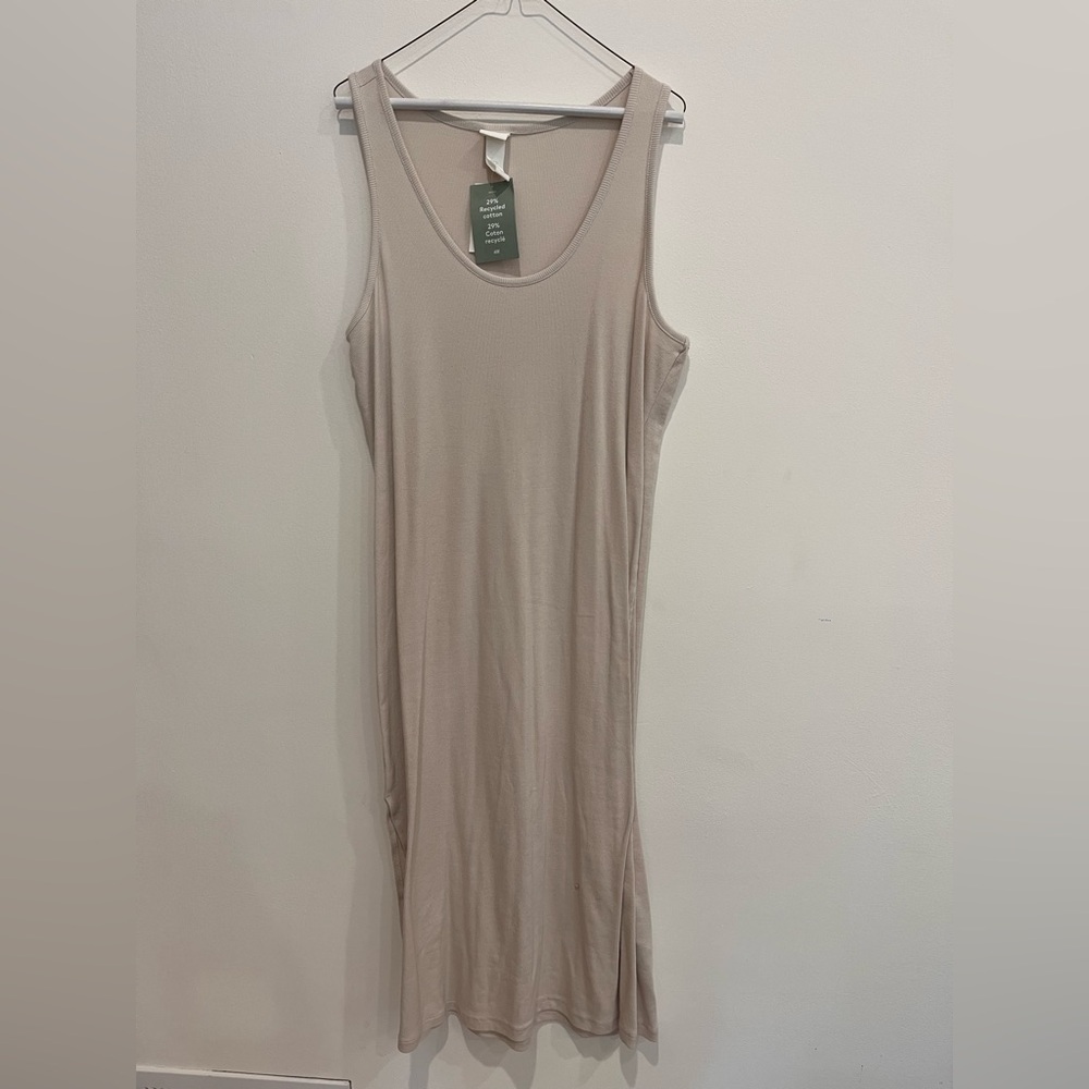 H&M Ribbed Beige Dress (XL)